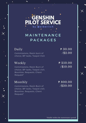 maintenance packages
